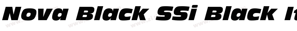 Nova Black SSi Black Italic字体转换